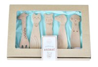 カトラリーセット【animal】アニマル（窓付クラフトボックス入り）