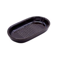 ◆萬古焼　ひげが出にくい生姜おろし器　アメ釉