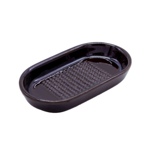 画像1: ◆萬古焼 ひげが出にくい生姜おろし器 アメ釉