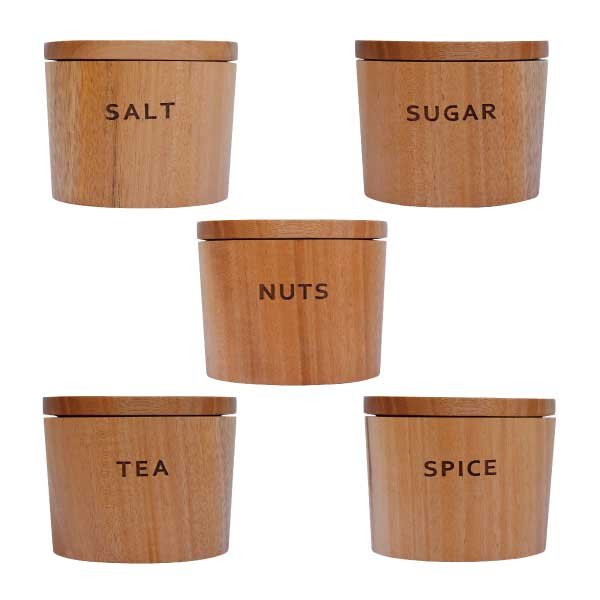 画像1: テーブルキャニスター マホガニー