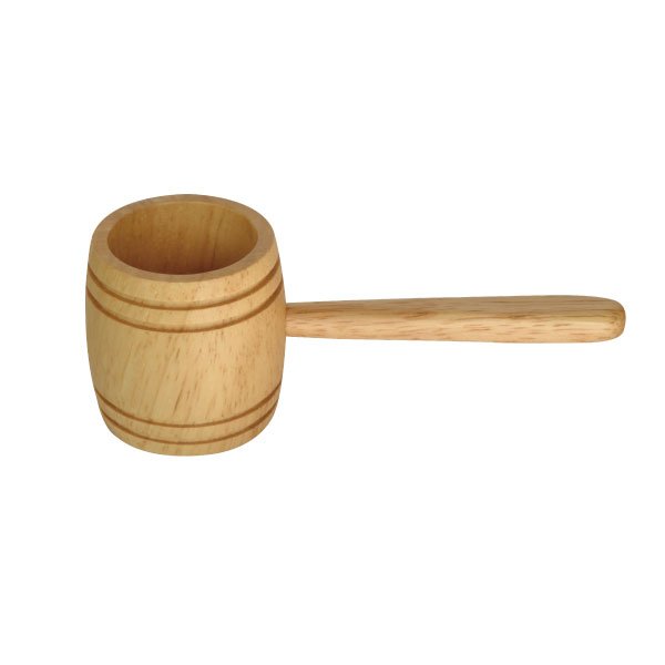 画像1: 樽型コーヒーメジャー　ラバーウッド