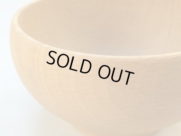 画像2: 木のお椀(L)サイズ ビーチ(ぶな) (2)