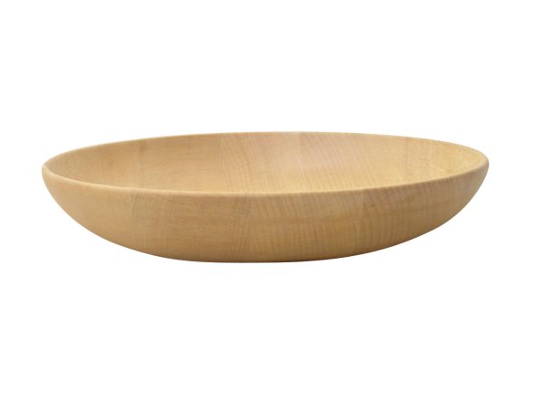 画像1: MUTEラウンドディッシュ　Lサイズ　ビーチ（ぶな） (1)