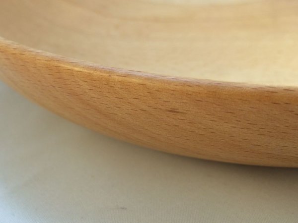 画像2: MUTEラウンドディッシュ　Lサイズ　ビーチ（ぶな） (2)