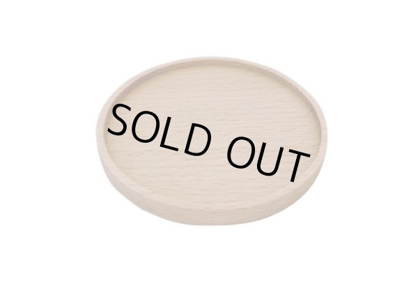 画像1: 木のコースターラウンド　ビーチ（ぶな） (1)