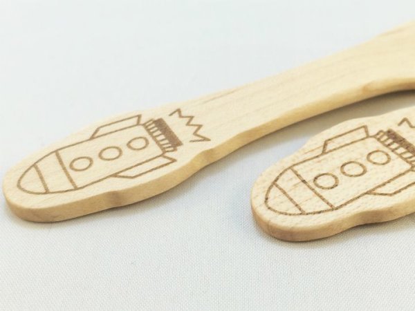 画像3: のりものカトラリー ロケット (3)