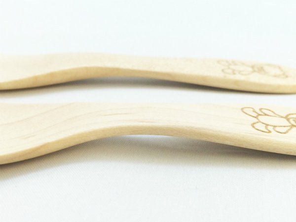 画像3: 消しゴムはんこ スプーン&フォーク くまさん (3)