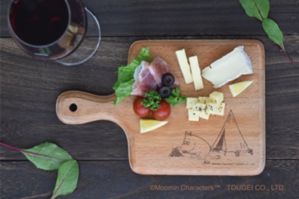 画像4: カッティングボード 丸 S 　ムーミン・リトルミイ・スナフキン (4)