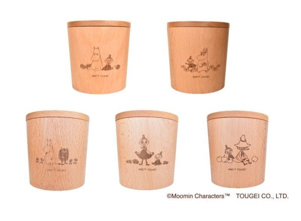 画像1: キャニスター ムーミン&リトルミイ・スノークのお嬢さん&リトルミイ・ムーミン&スティンキー・ミムラ姉さん&リトルミイ・スナフキン&リトルミイ (1)