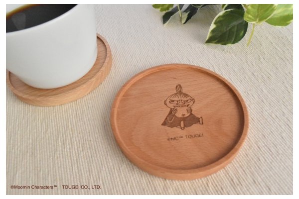 画像10: 木のコースター 2G ムーミン・リトルミイ・スナフキン・ニョロニョロ・ミムラねえさん・スノークのおじょうさん・スティンキー (10)