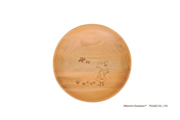 画像4: ラウンドディッシュ　Mサイズ（21cm）3G　ムーミン・リトルミイ・スナフキン (4)