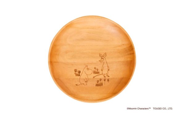 画像2: ラウンドディッシュ　Lサイズ（23cm）3G　ムーミン・リトルミイ・スナフキン (2)