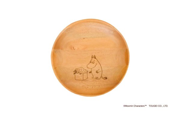 画像2: ラウンドディッシュ　Mサイズ（21cm）3G　ムーミン・リトルミイ・スナフキン (2)
