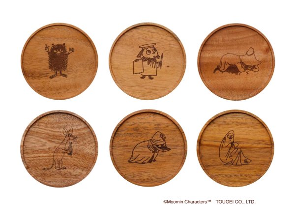 画像1: アニバーサリーコースター ムーミン マホガニー (1)