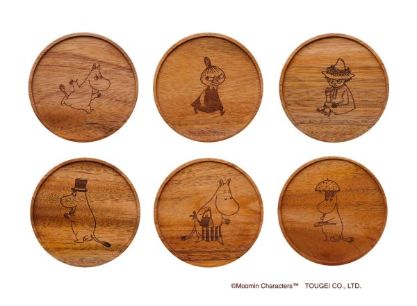 画像1: アニバーサリーコースター ムーミン マホガニー (1)