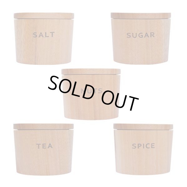 画像1: テーブルキャニスター マホガニー (1)